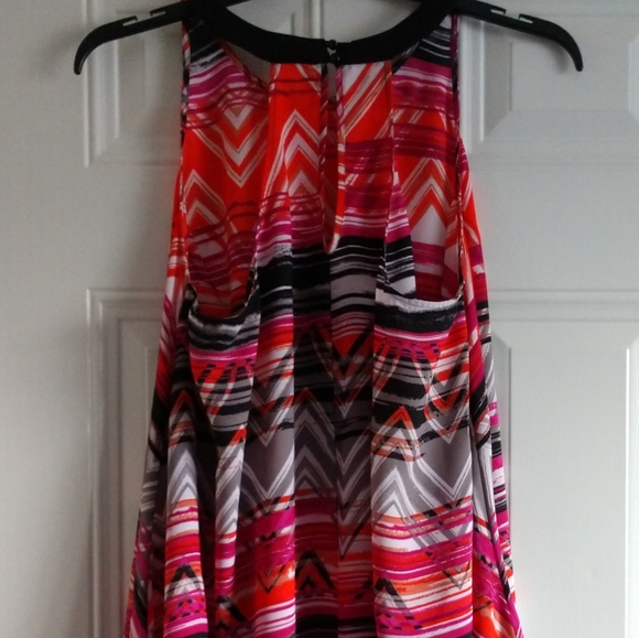 TARGET 1X Zig Zag Hem Sleeveless A-line Blouse NEW - Picture 4 of 10